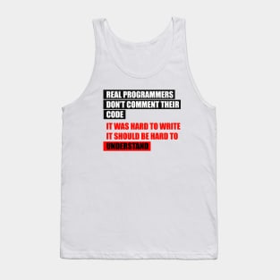 Real programmers Tank Top